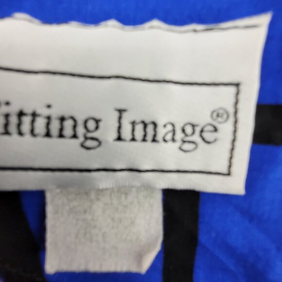 True Vintage 80s Fitting Image Shirt Womens Large XL Abstract Geometric Blouse - Picture 4 of 12